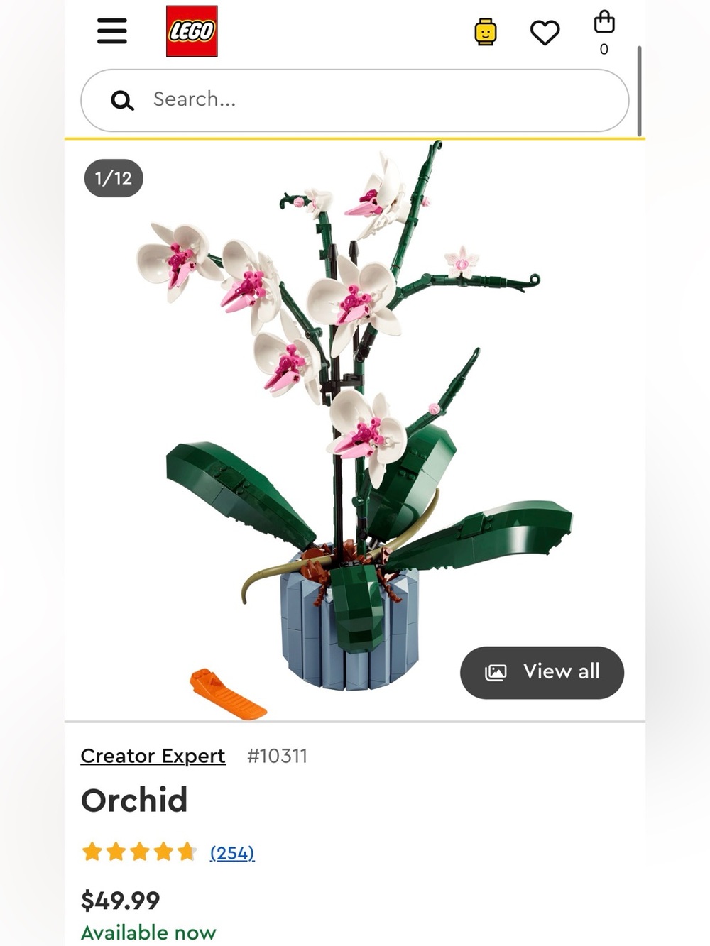 Lego Botanicals Orchid Potted Plant - 608 PCS